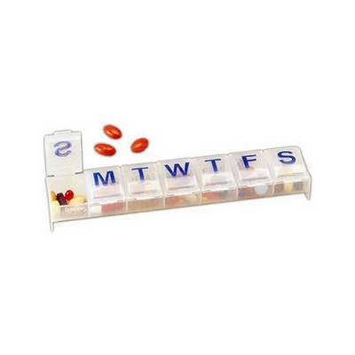 X-Large 7-Day Contoured-Bottom Pill Reminder Pill Box