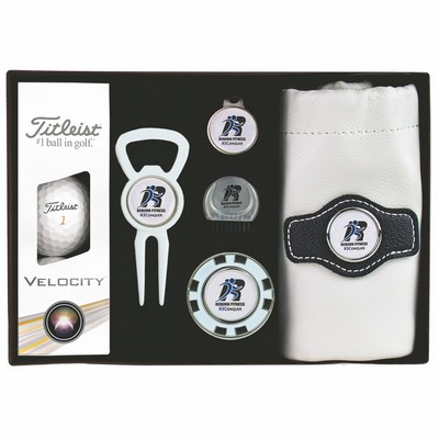 Gold Golf Kit w/Titleist Velosity
