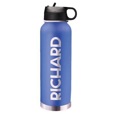 32 Oz. Royal Blue Stainless Steel Water Bottle