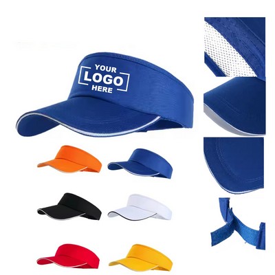 Summer Outdoor Sports Cap: Breathable Headwear for Tennis and Running, Sun Visor Included