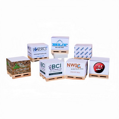 Wooden Pallet Cube Sticky Notes