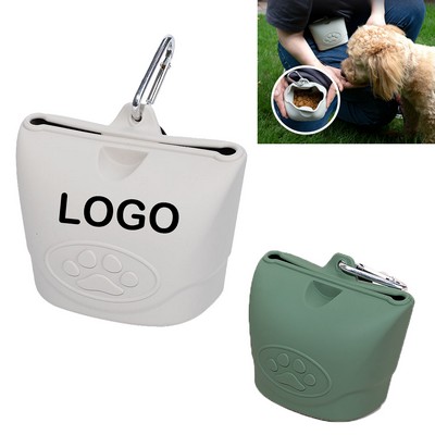Silicone Outdoor Dog Food Bag