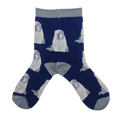 Cotton Dress Jacquard Socks