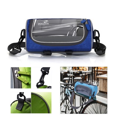 Bicycle Handlebar Bag with Transparent Pouch