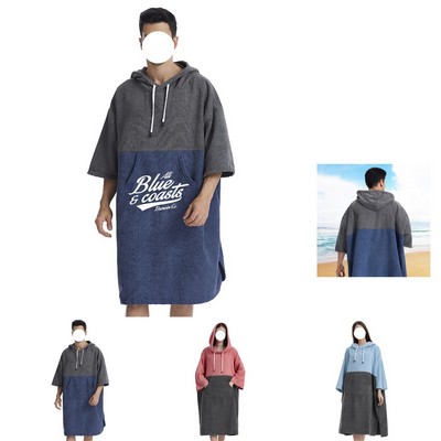 Beach Towel Robe with Hood