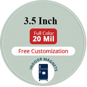 Magnet - 3.5 Inch Diameter Circle - 20 Mil