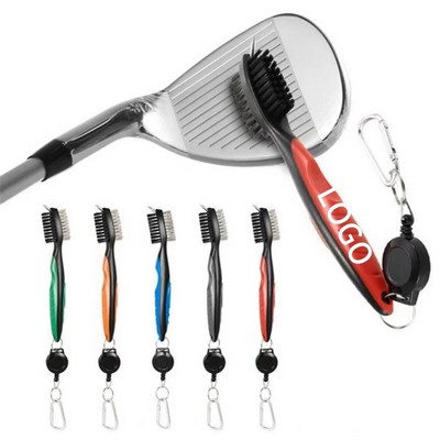 Golf Club Brush with Carabiner