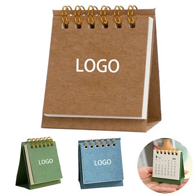 Kraft Paper Mini Desk Calendar