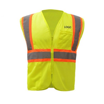 Mesh Knitted Reflective Safety Vest