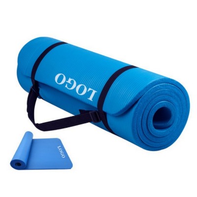 Fitness Yoga Mat W/ Carrying Strap