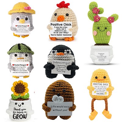 Positive Gifts Crochet Doll W/Card
