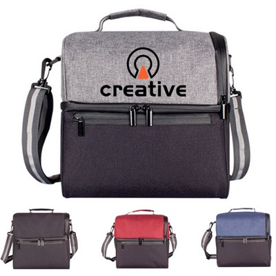 Insulated 14 Can Two Layer Lunch Cooler