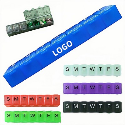 Braille Labeled 7-Day Convenient Pill Box