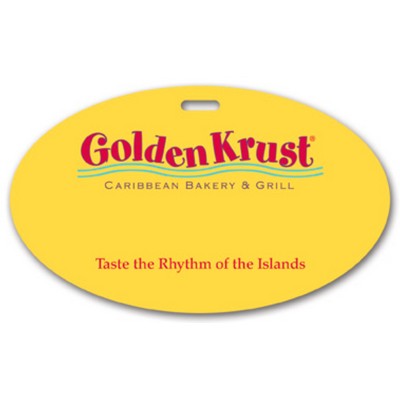 Full Color Write On Tag (Oval 3"x5")