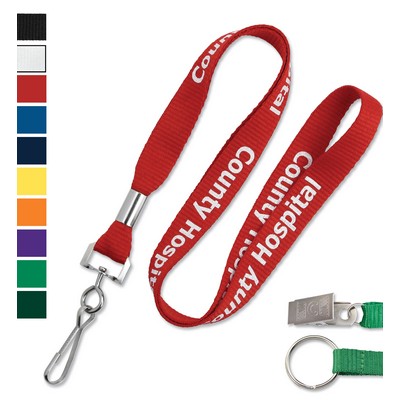 Quick-Ship 5/8" Domestic Custom Silkscreen Lanyards