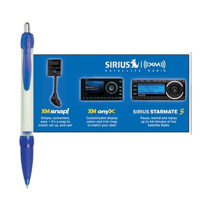 Banner pen, plastic ball pen with banner