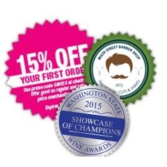 One Color Fasturn® Burst Labels (1?")