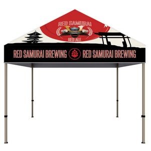 ONE CHOICE 10 ft. Steel Canopy Tent Dye-Sub Graphic Package with White Trim