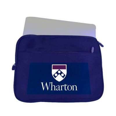 Neoprene Laptop Sleeve w/ Zipper Closure & Front Pocket and inside compartment