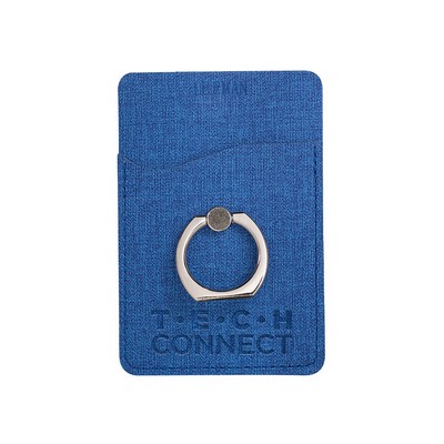RFID Phone Pocket With Metal Ring Phone Stand