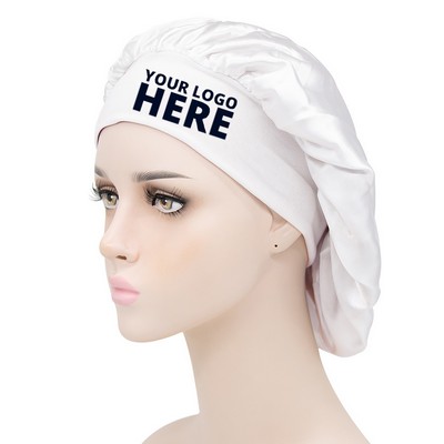 Wide Band Satin Bonnet