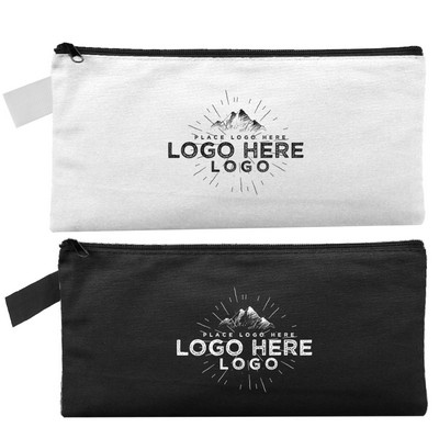 12oz Canvas Pencil Pouch with Zipper