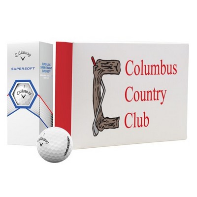 Callaway® Super Soft Golf Ball Dozen w/Custom Lid