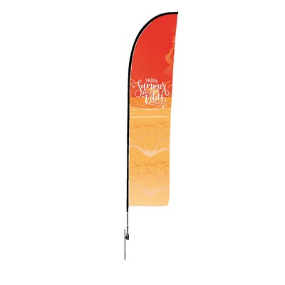 6ft Blade Feather Flag Banner - 1 Side Imprint