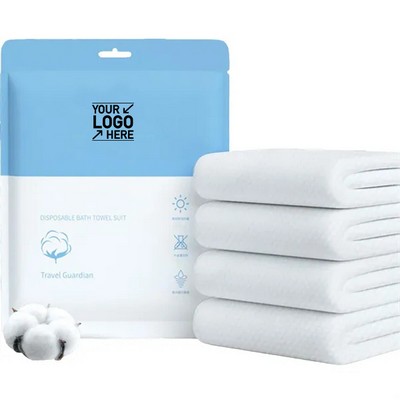 Convenient & Hygienic Disposable Cotton Bath Towels