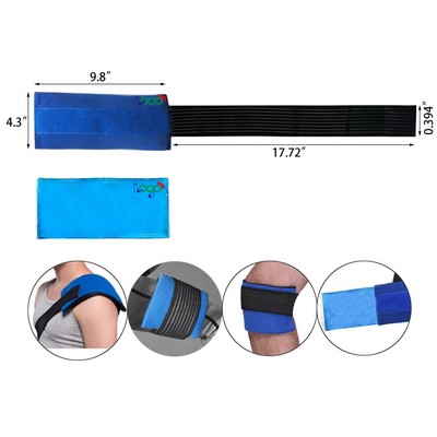 Reusable Hot Cold Packs for Injuries Flexible Gel Ice Pack Cold Hot Compress for Joint Pain