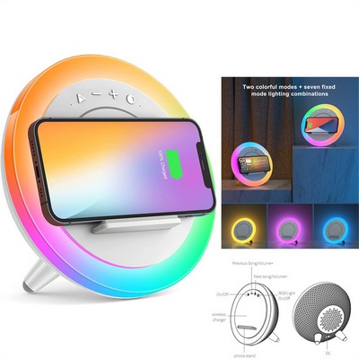 Wireless Charger Stand Led Music Lamp
