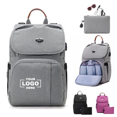 Large Capacity Diaper Bag Backpack for Moms