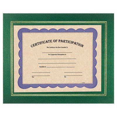 13.25" x 10.75" Green Certificate Holder