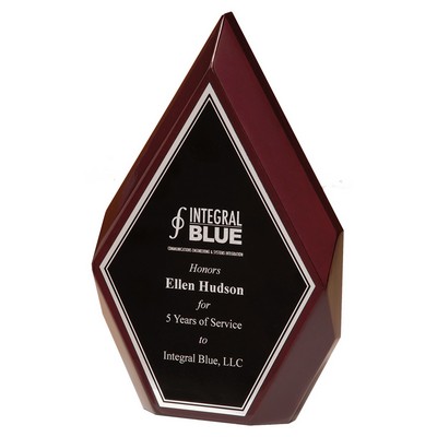 Rosewood High Gloss Diamond w/Black and Silver Plate