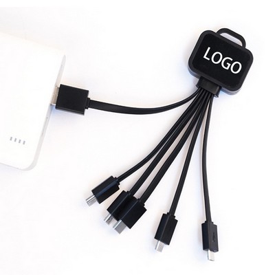 5-In1 Led Light High Speed Usb Charging Cable
