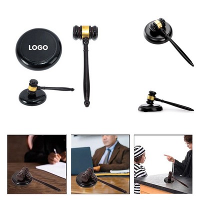 Wooden Gavel and Accompanying Sound Block