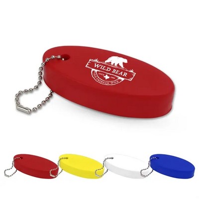 Oval Floating Foam Keychain