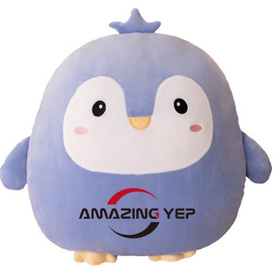 Stuffed doll throw pillow -- Penguin-AG0032