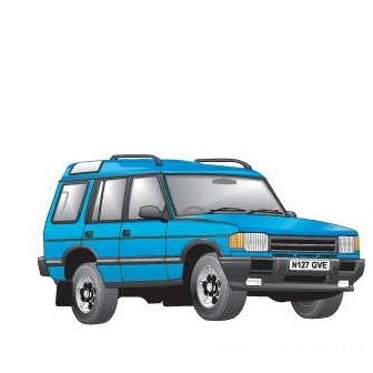 SUV Executive Magnet w/ Full Magnetic Back (4 Square Inch)