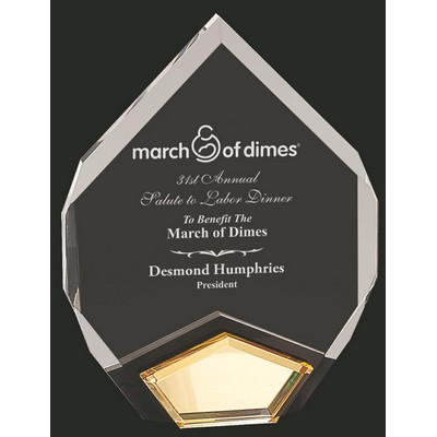 Marquis Gold Acrylic Award - Small