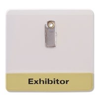 Custom Bottom Strip Badge Holders (3 ¾"x3 ½")
