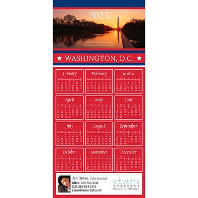 Full Color Z-Fold Calendar Greeting Cards w/Imprinted Envelopes (15"x7")