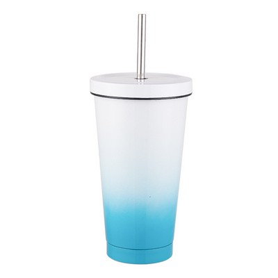 Gradient Tumblers W/Straw & Lid 16oz.