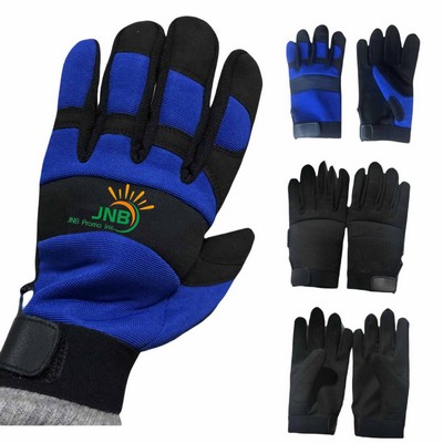 Utility Work Gloves With Secure Fit, High Dexterity, Synthetic Leather Glove For Multi-purpose Use