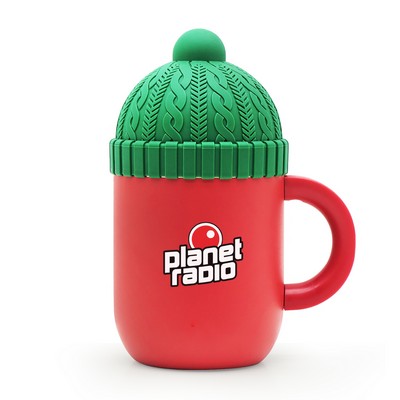 12 Oz. Insulated Mug with Ceramic Coated Interior - Asobu® Happy Hats Beanie