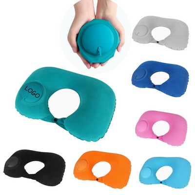 U-Shape Portable Inflatable Travel Neck Pillow