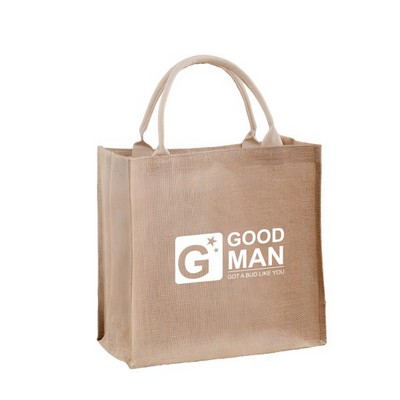 Three-Dimensional Linen Tote Bag(8.3"Wx9.1 "Hx5.9 "T)