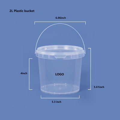 0.53 Gallon Plastic Bucket