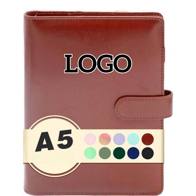 A5 PU Leather Magnetic Closure Notebook
