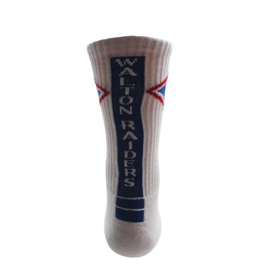 White Crew Sock